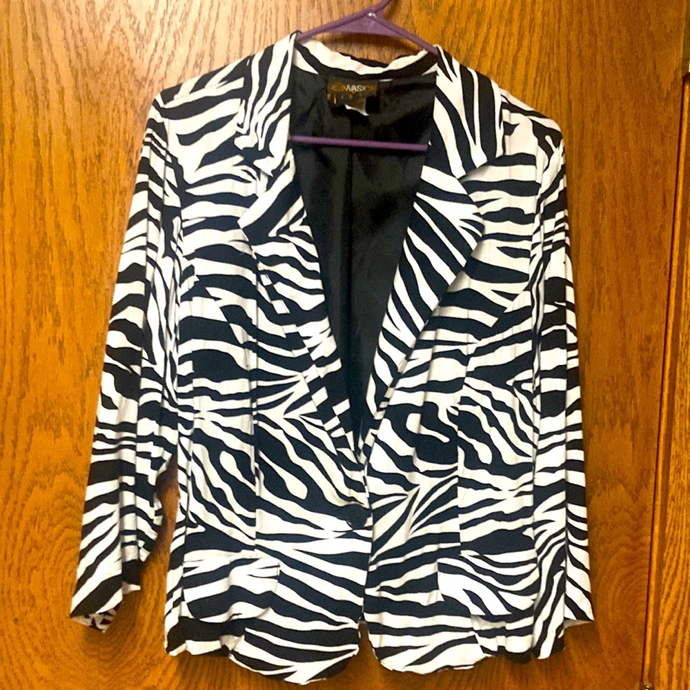 Lightweight Zebra Print Jacket